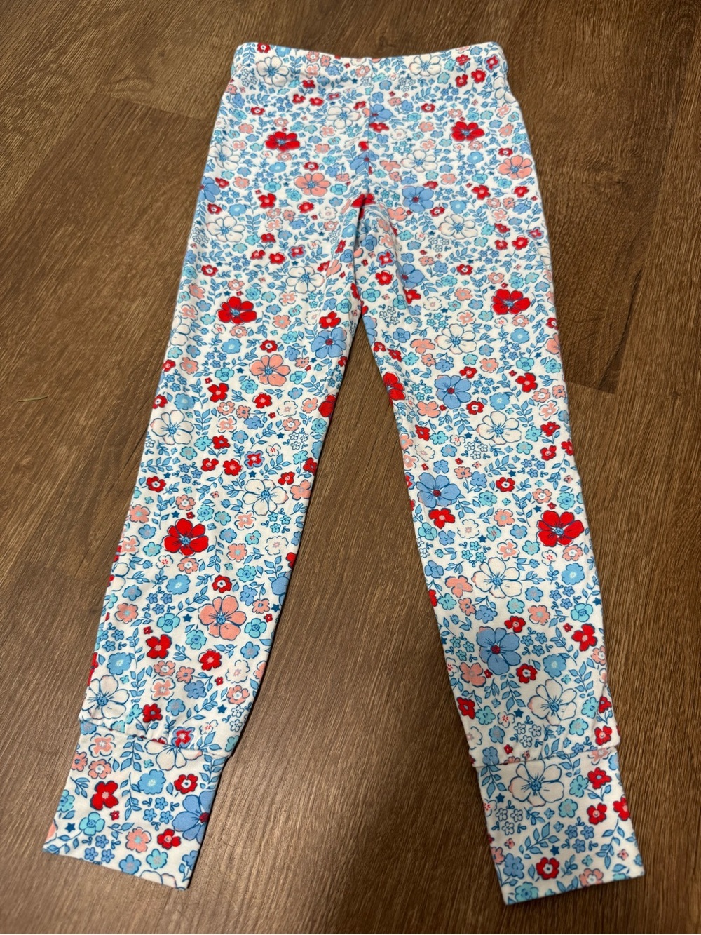 Charlie’s Project Kids Pajamas Set Girls 3 3T Bamboo Floral Red Blue Long Sleeve - Picture 6 of 7